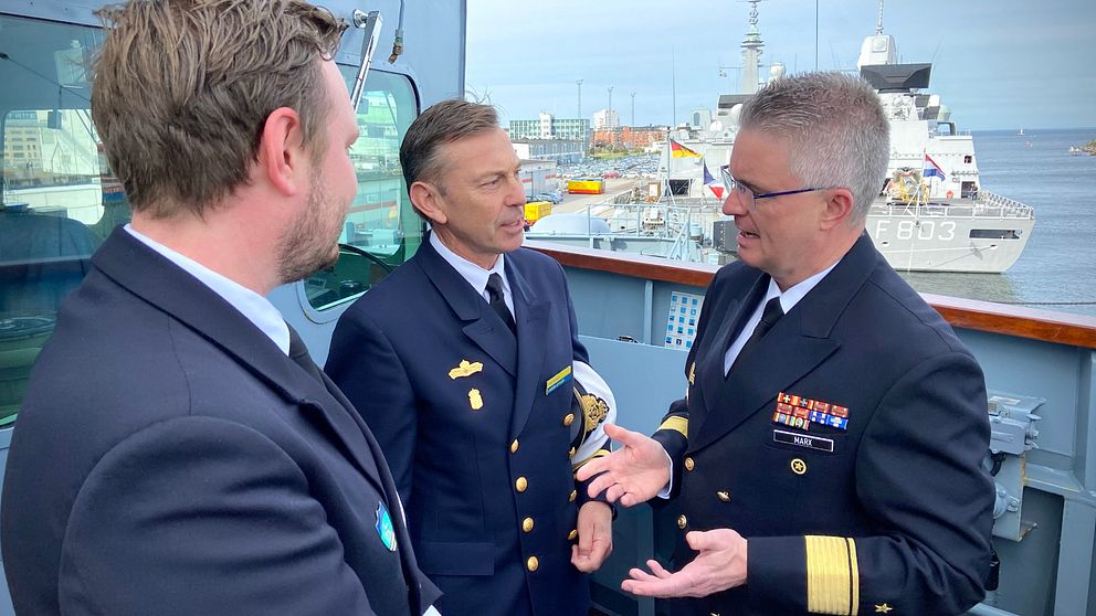 Amiral Thorsten Marx berättar om styrkans arbete.