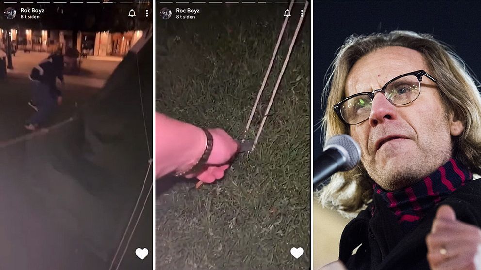 Norska storstjärnorna Roc Boys trakasserade de samiska demonstranterna i Oslo. Amenstys John Peder Egenaes (t.h) konstaterar att hetsen mot samer ökar på norsk sida, särskilt på sociala medier.
