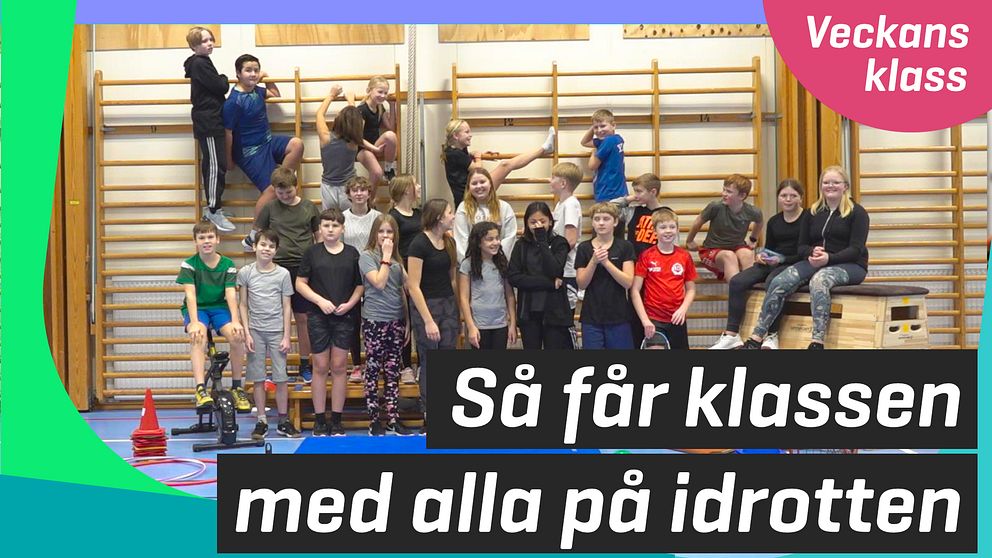 Klass fem på Midgårds skola i Röstånga jobbar för att fler ska vara med på idrotten