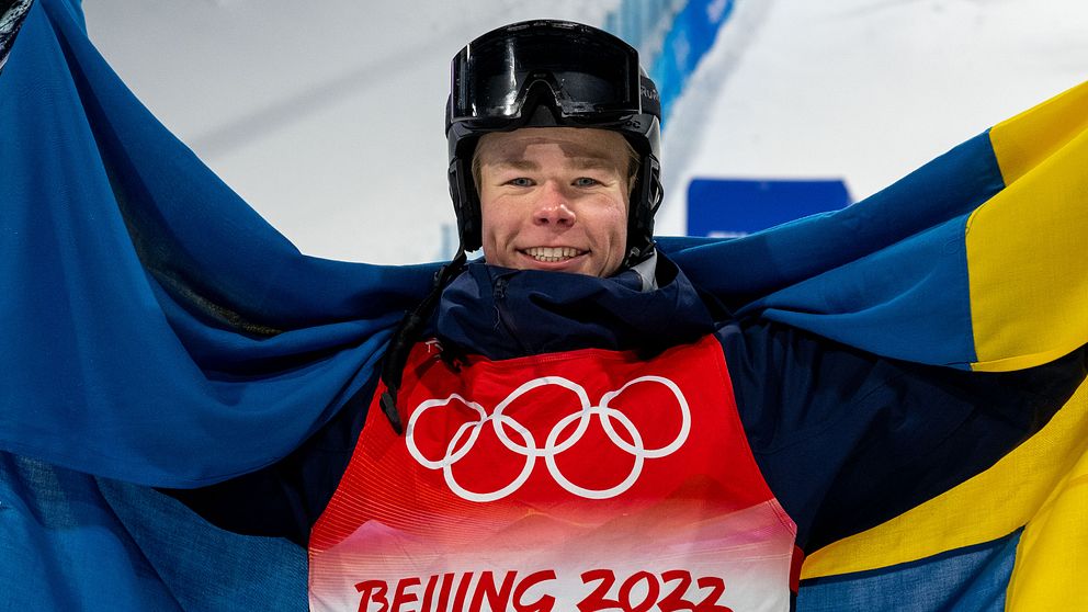 Walter Wallberg efter OS-guldet i Peking
