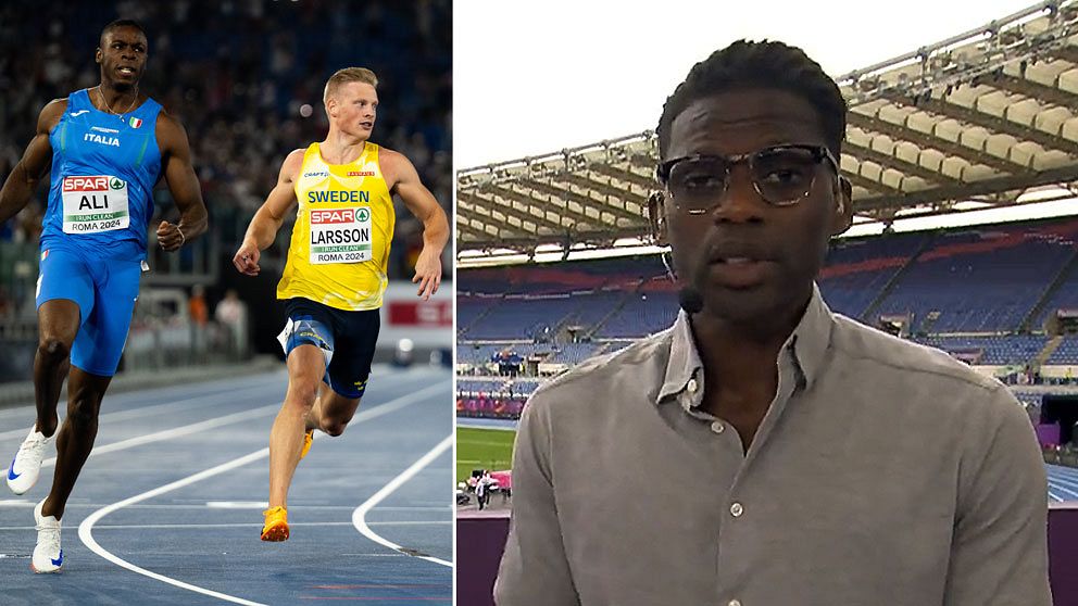Ali och Larsson går i mål på herrarnas 100 meter