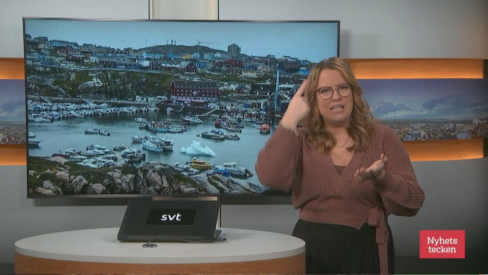 Programledare Alicia Bergevin berättar om Grönland.