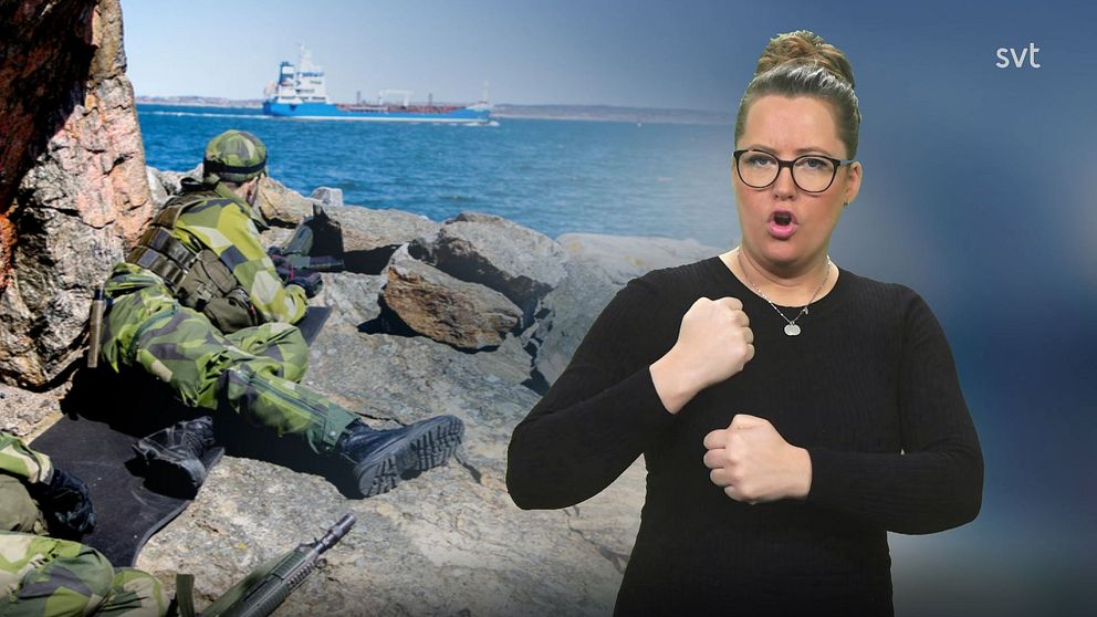 Programledare Alicia tecknar ”militär”