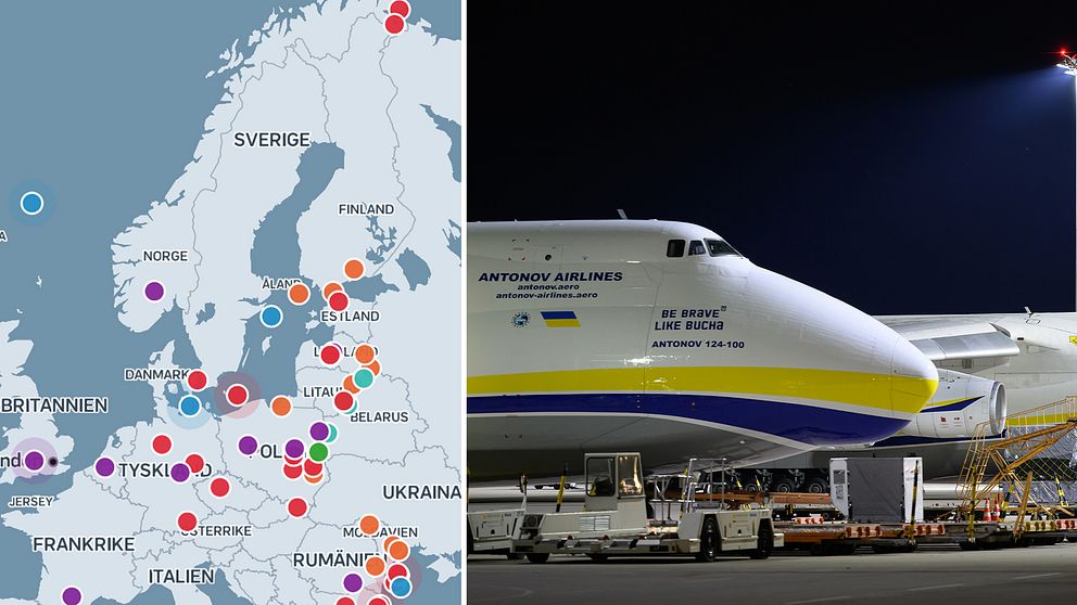Över 50 hybridattacker mot Europa har kunnat kopplas till Ryssland det senaste halvåret. Det visar en ny sammanställning från europeiska public service-bolag. Foto: Foto: Vlada Cakic/SVT, Grafik: Martin Hedström/SVT