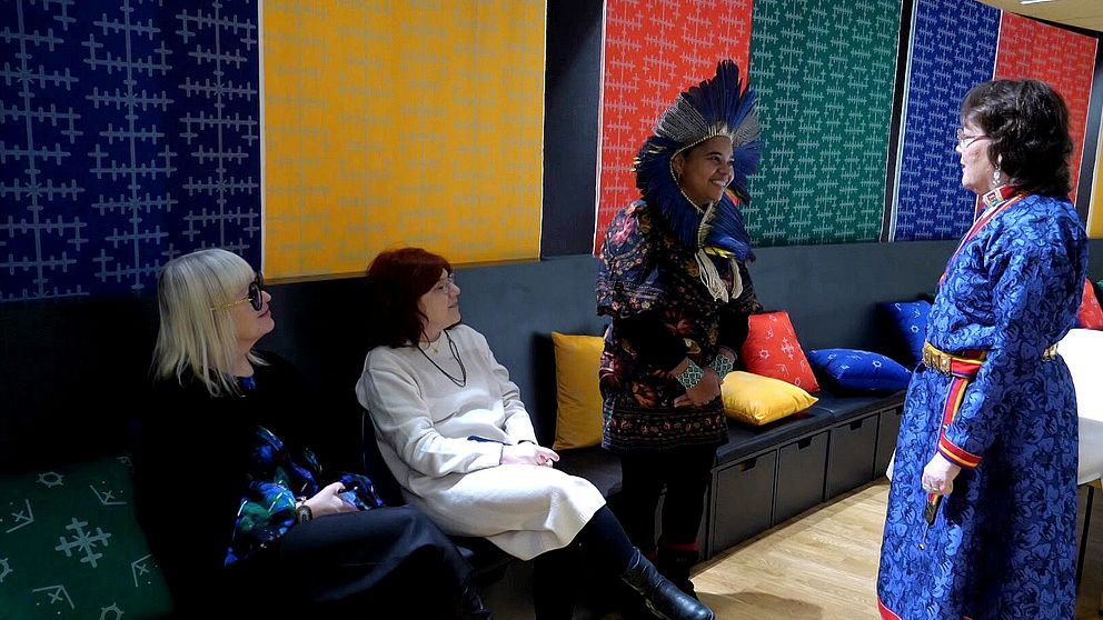 Konstfest på Kin museum i Kiruna.