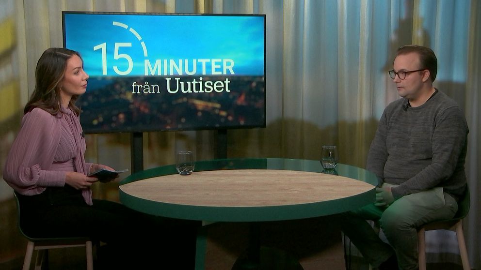 Jasmin Lindberg och Stellan Beckman i 15 minuter från Uutiset