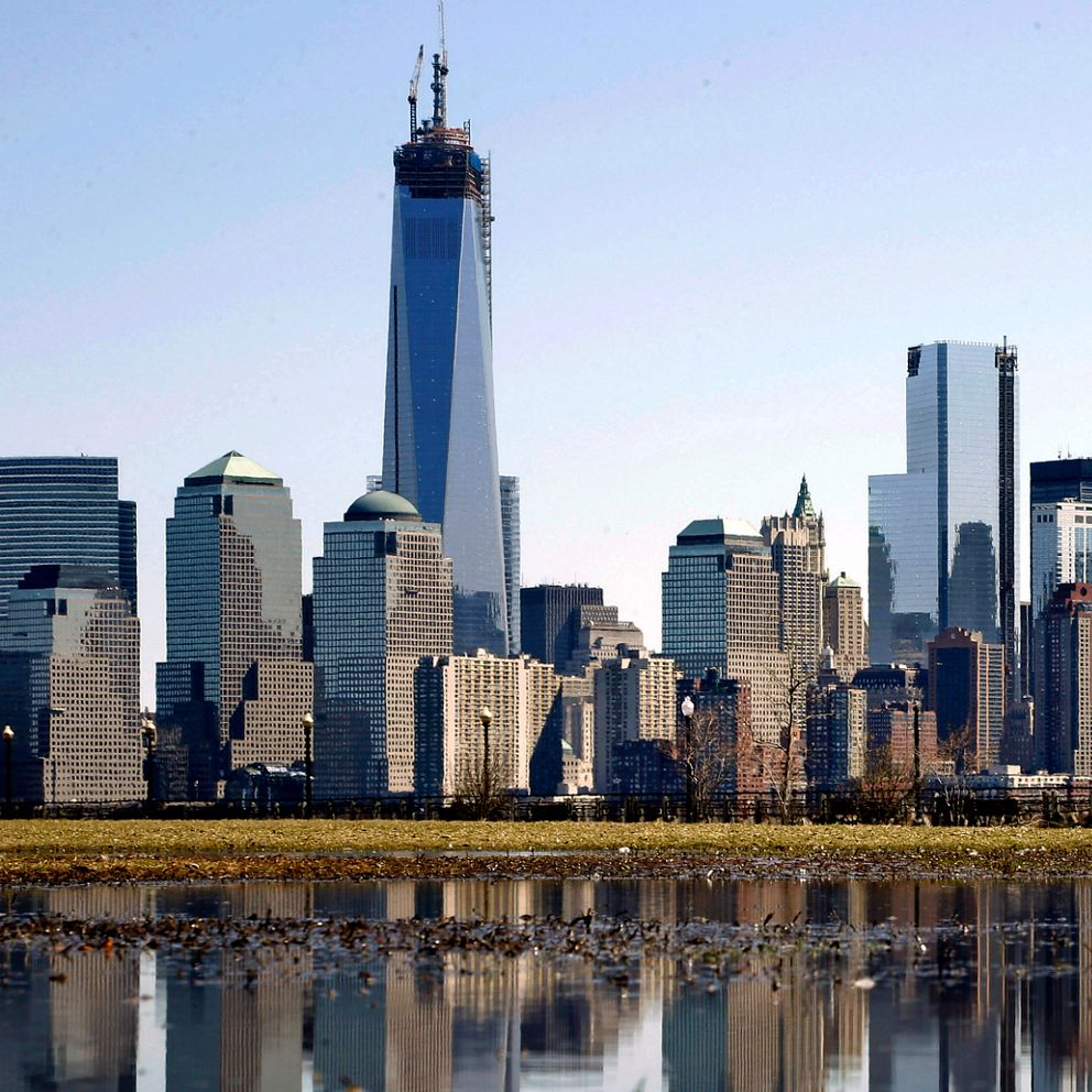 New York och en äldre kvinna