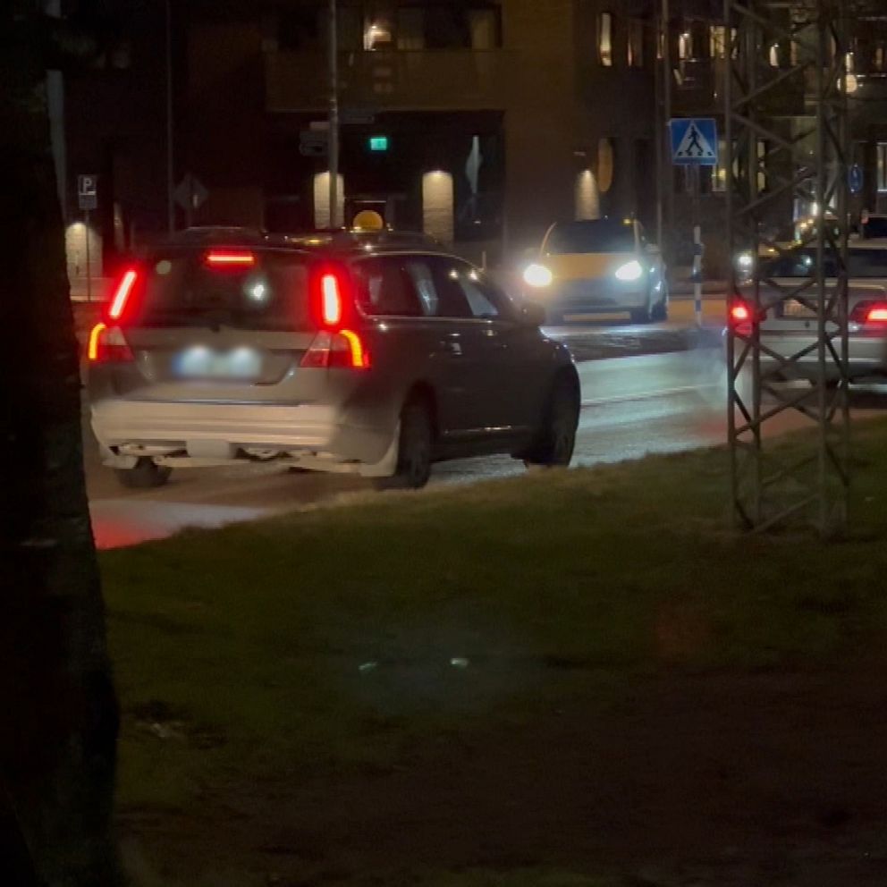 Tjockt med trafik i Kungsbacka.