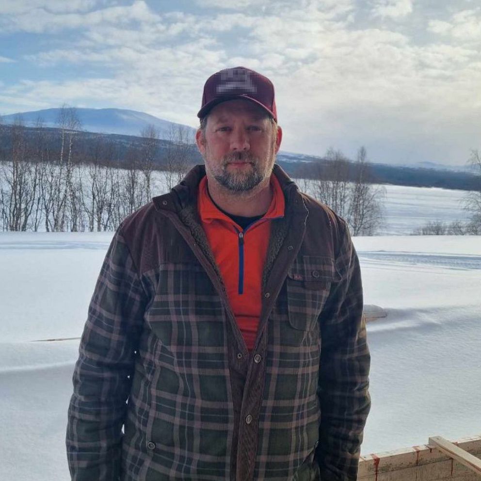 Marcus Boije i ett vintrigt Klimpfjäll.