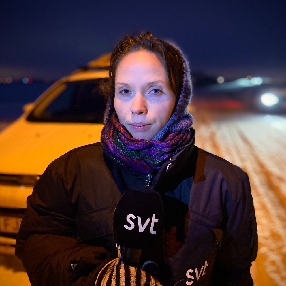 Reporter i snökaos på E6