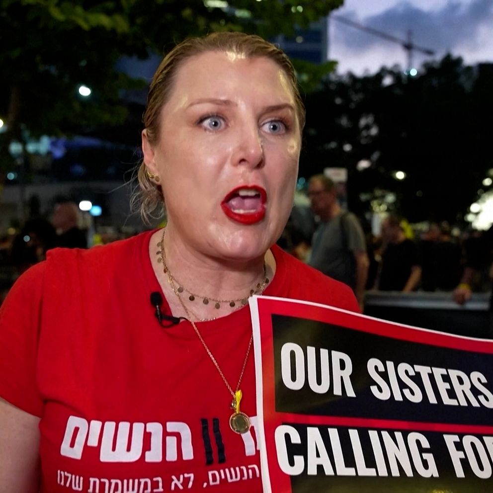 Demonstrant i Tel Aviv i Israel