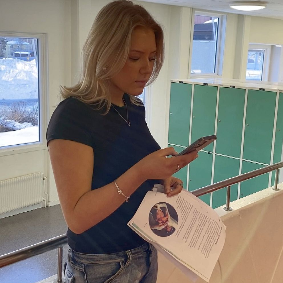 Erna-Stina Edholm Skanfors är elev på Wendela Hellmanskolan