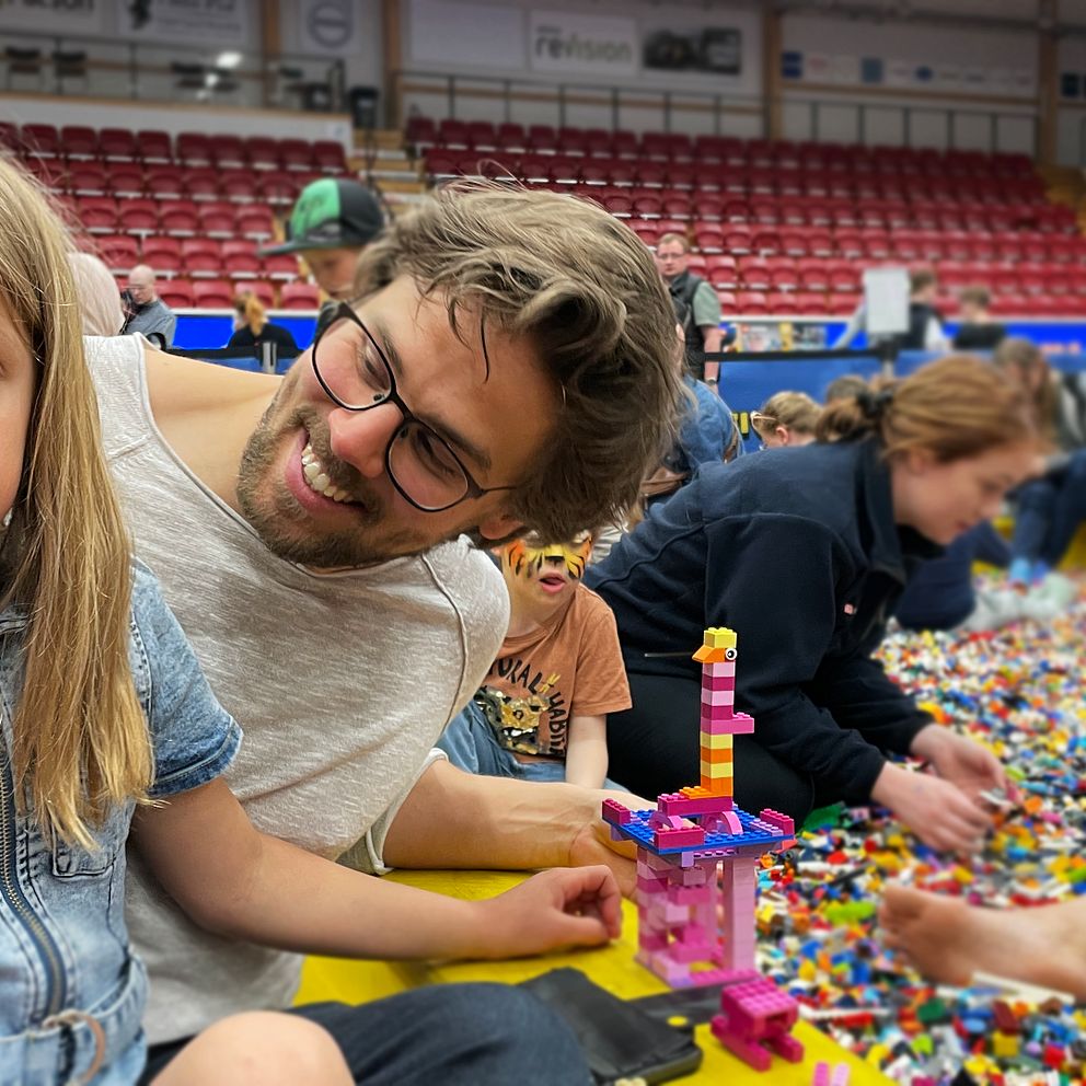 klossfestivalen i växjö. stor legomässa