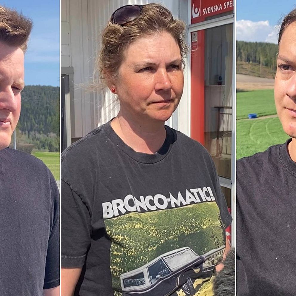 Bilden är ett montage av tre bilder. Två kvinnor och en man.