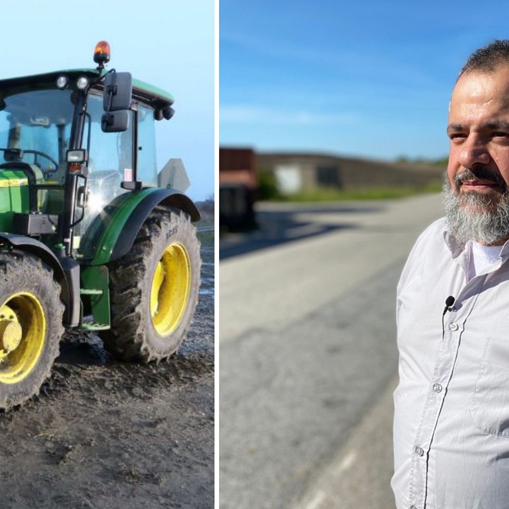 Taxichauffören Ahmad El Saleh ringde 112 och gjorde första hjälpen på kvinnan som låg livlös i leran på en gård i Malmö efter att ha blivit släpad efter en traktor. En man är nu misstänkt för mordförsök efter traktorsläpningen.
