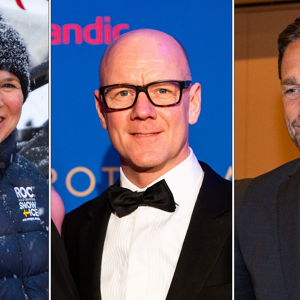 Anja Pärson, Tony Rickardsson och Joel Lundqvist.