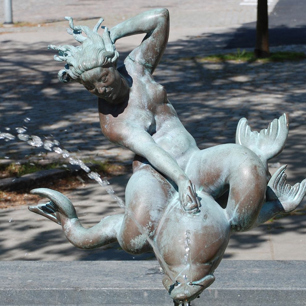 Carl Milles staty har stulits.