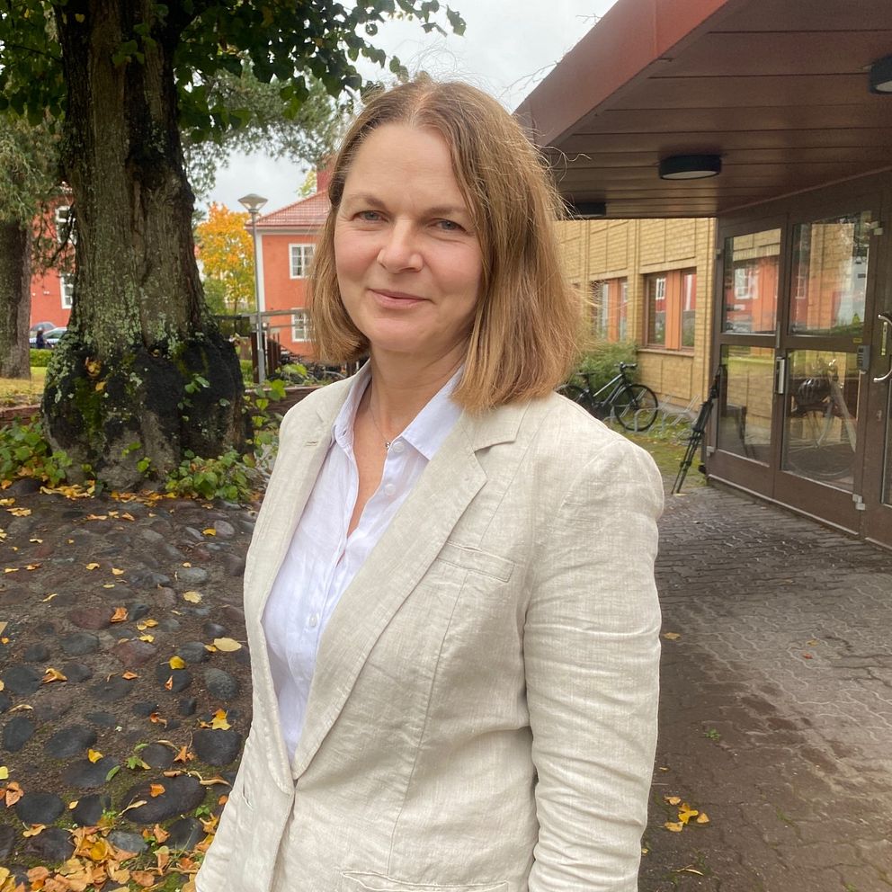 Anna Svärd, chefläkare, Region Dalarna, träd, blommor