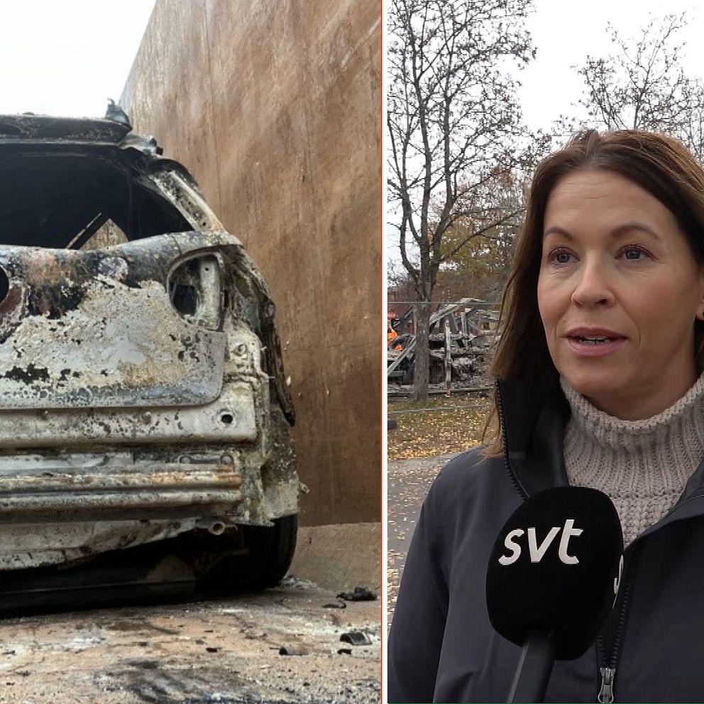 en förstörd bil, försäkringschef