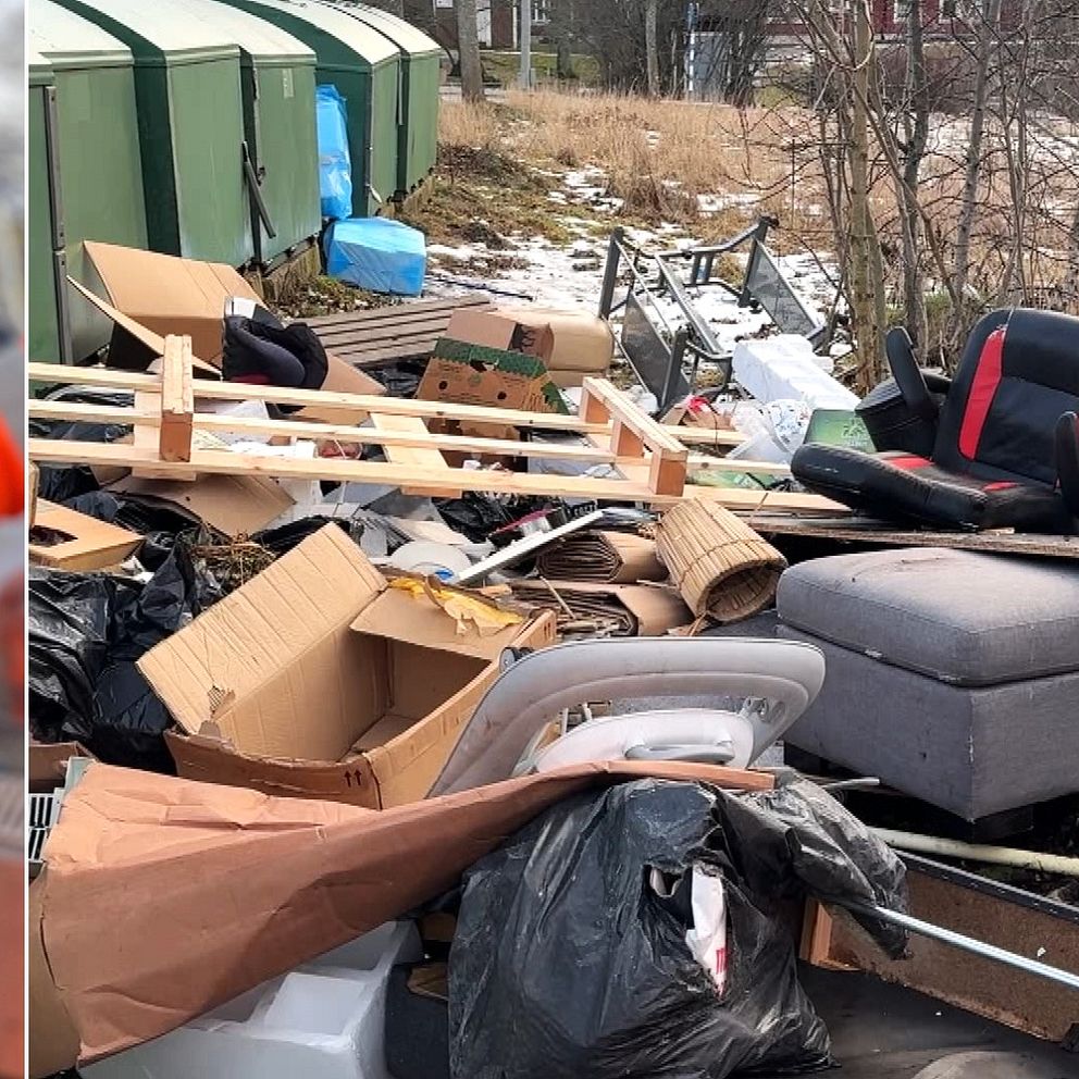 sopberg vid återvinning