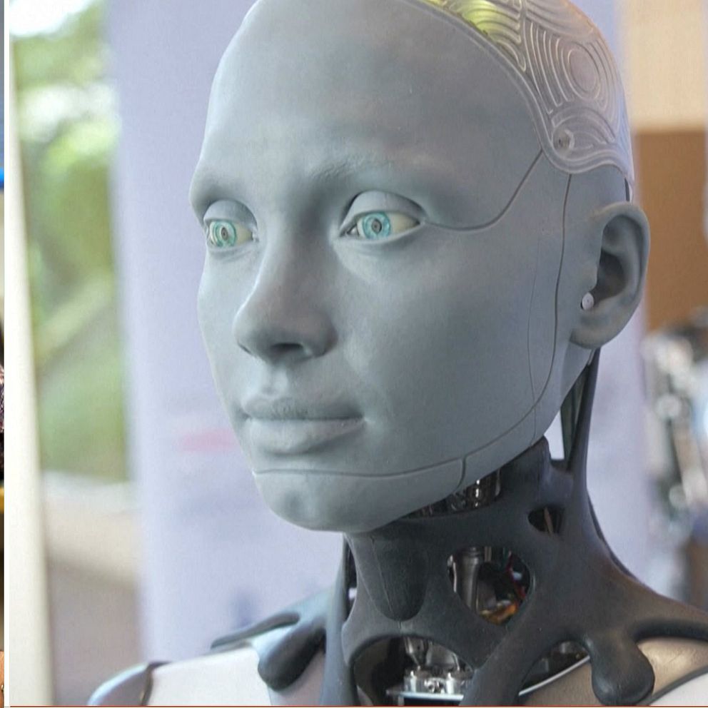 Jimmy Jaldemark docent i pedagokik på Mittuniversitetet i Sundsvall. Huvudet av en grå AI-robot