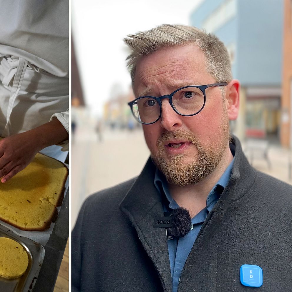 kockhänder som lagar mat och Per Boström KD