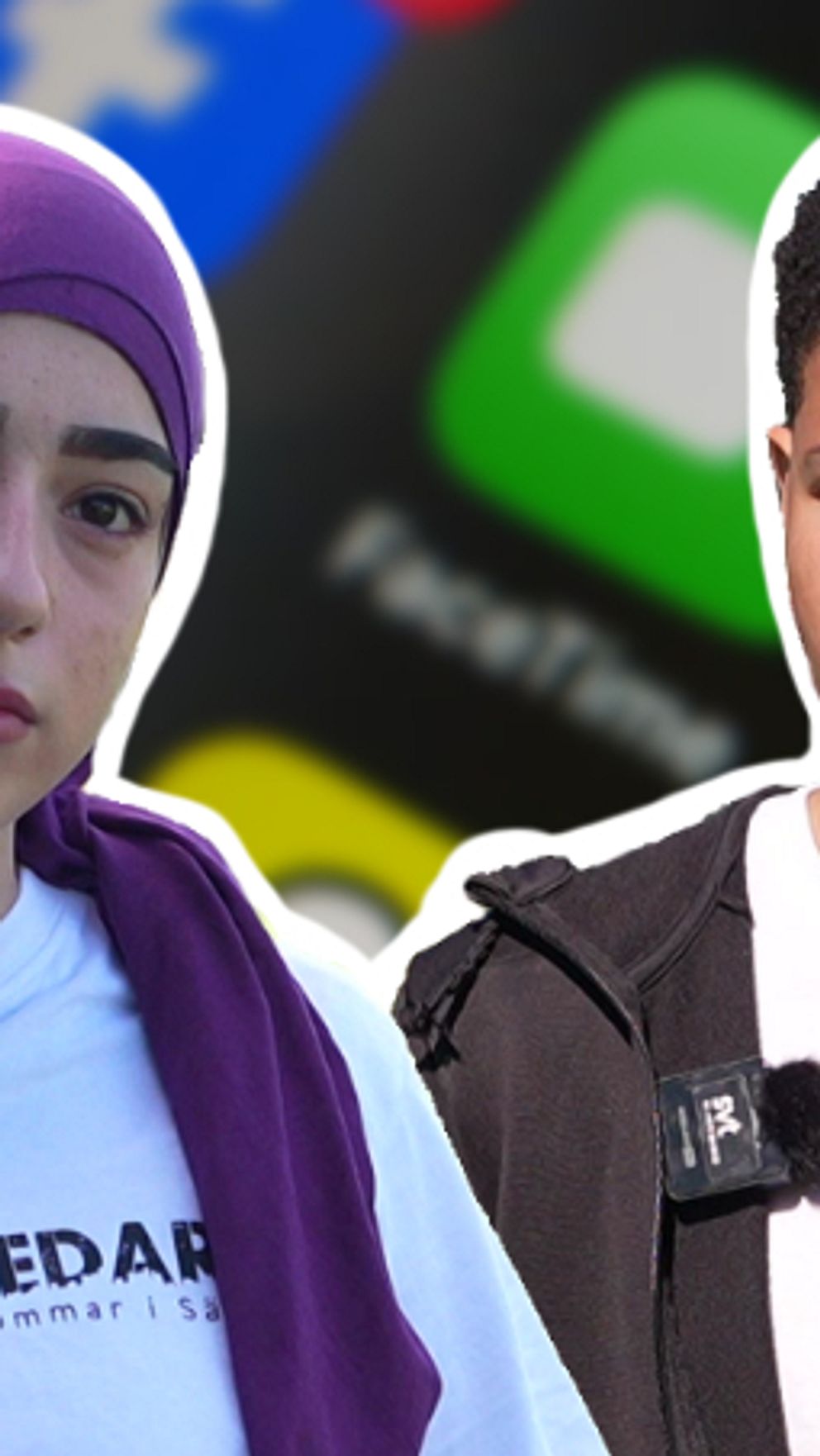Mira Salameh och Mostapha Aljamal kommenterar sociala medier-förbudet
