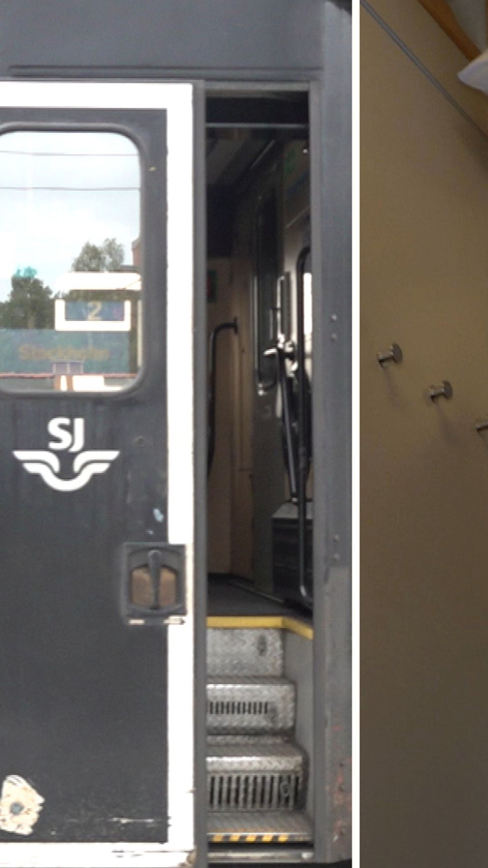 SJ:s affärschef Jan Kyrk vid ett nattåg med trasig toalett