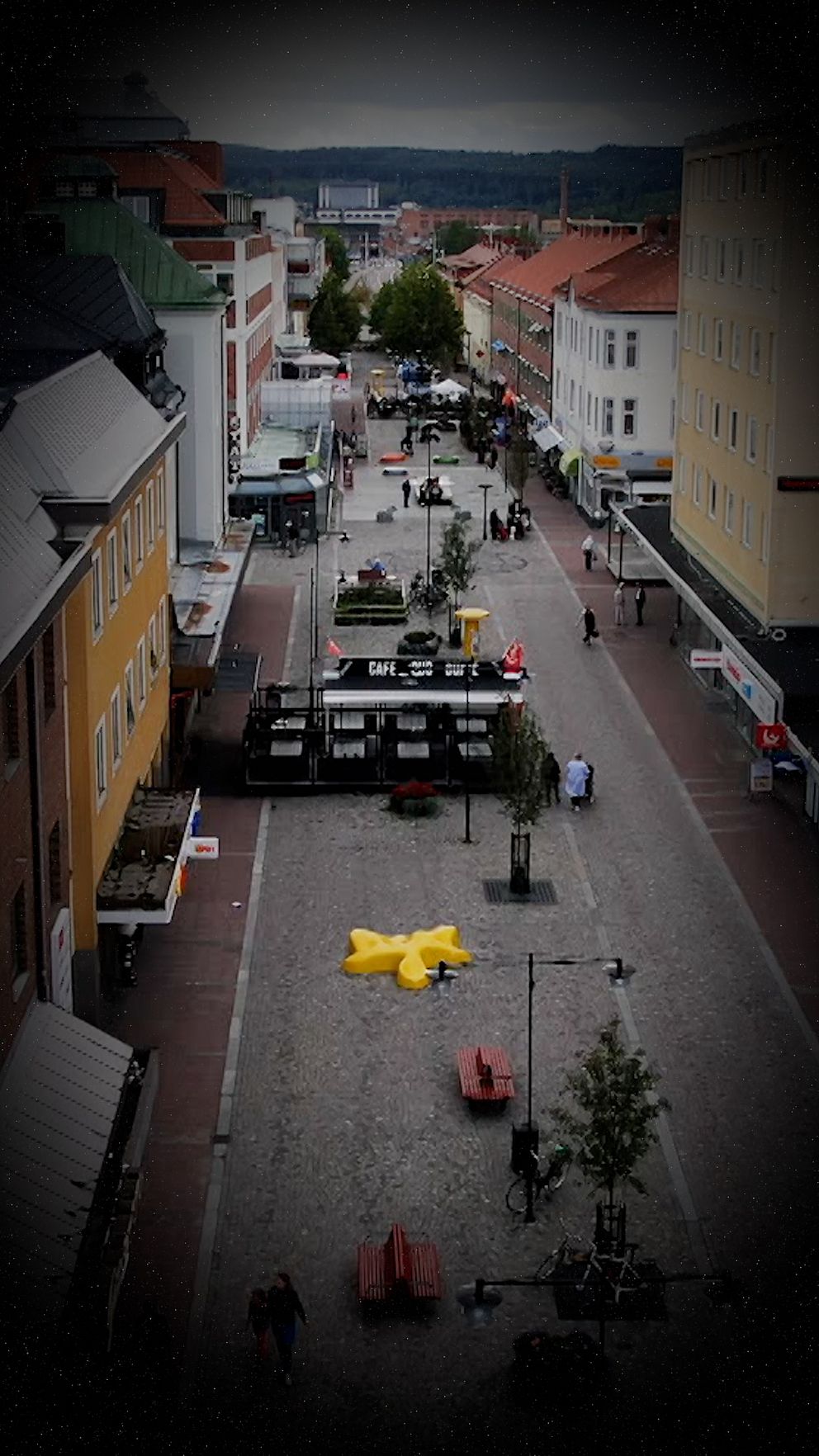Drönarbild över Ludvika