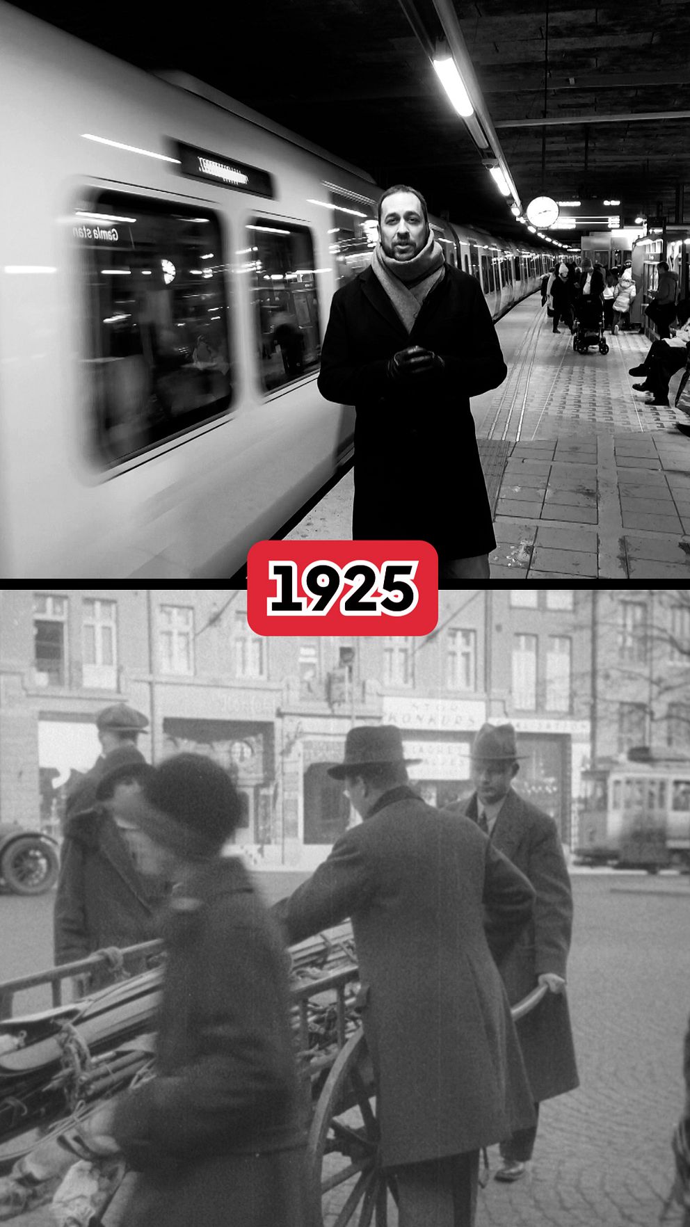 Tunnelbanan och 1925 års transportmedel