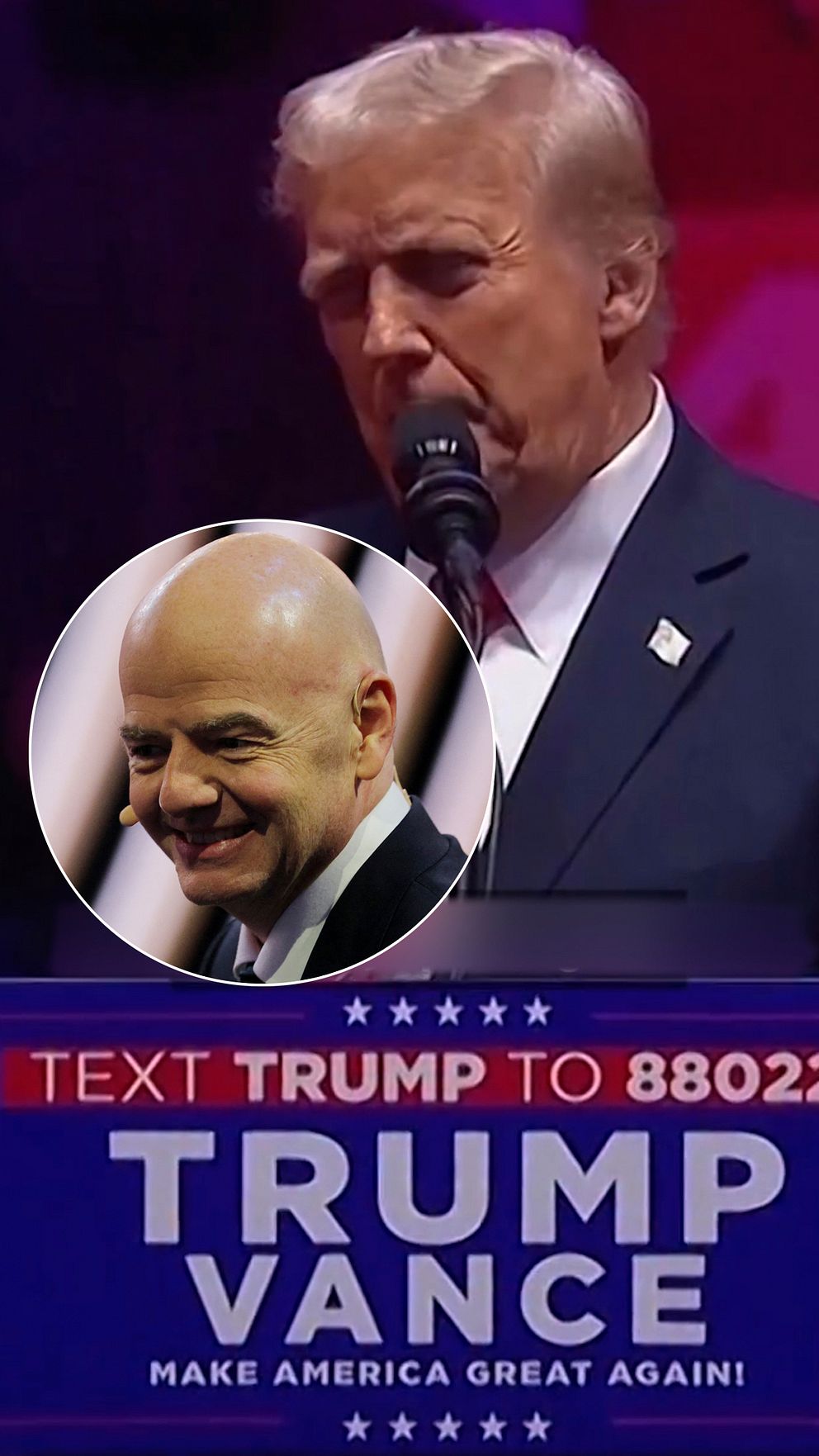 Donald Trump och Gianni Infantino