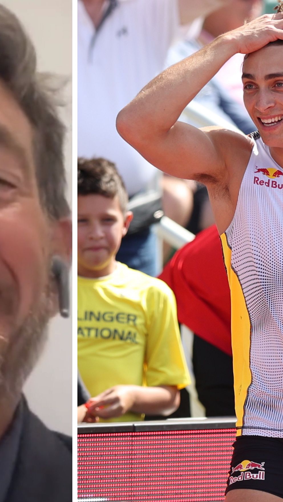Hör Greg Duplantis berätta om firandet efter sonens nya världsrekord.