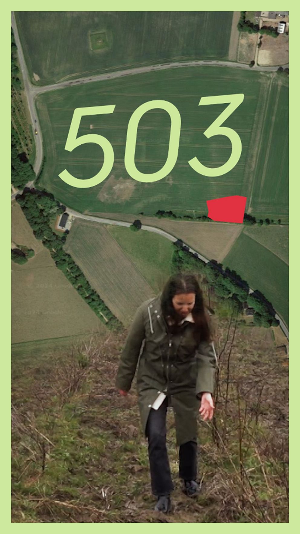 503 i grafik över en karta och reporter på fält