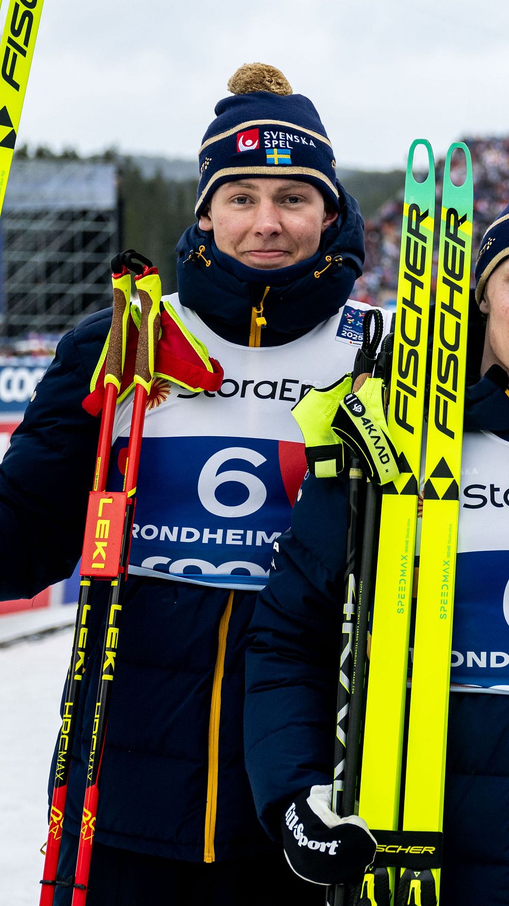 Truls Gisselman i stafettlaget i VM