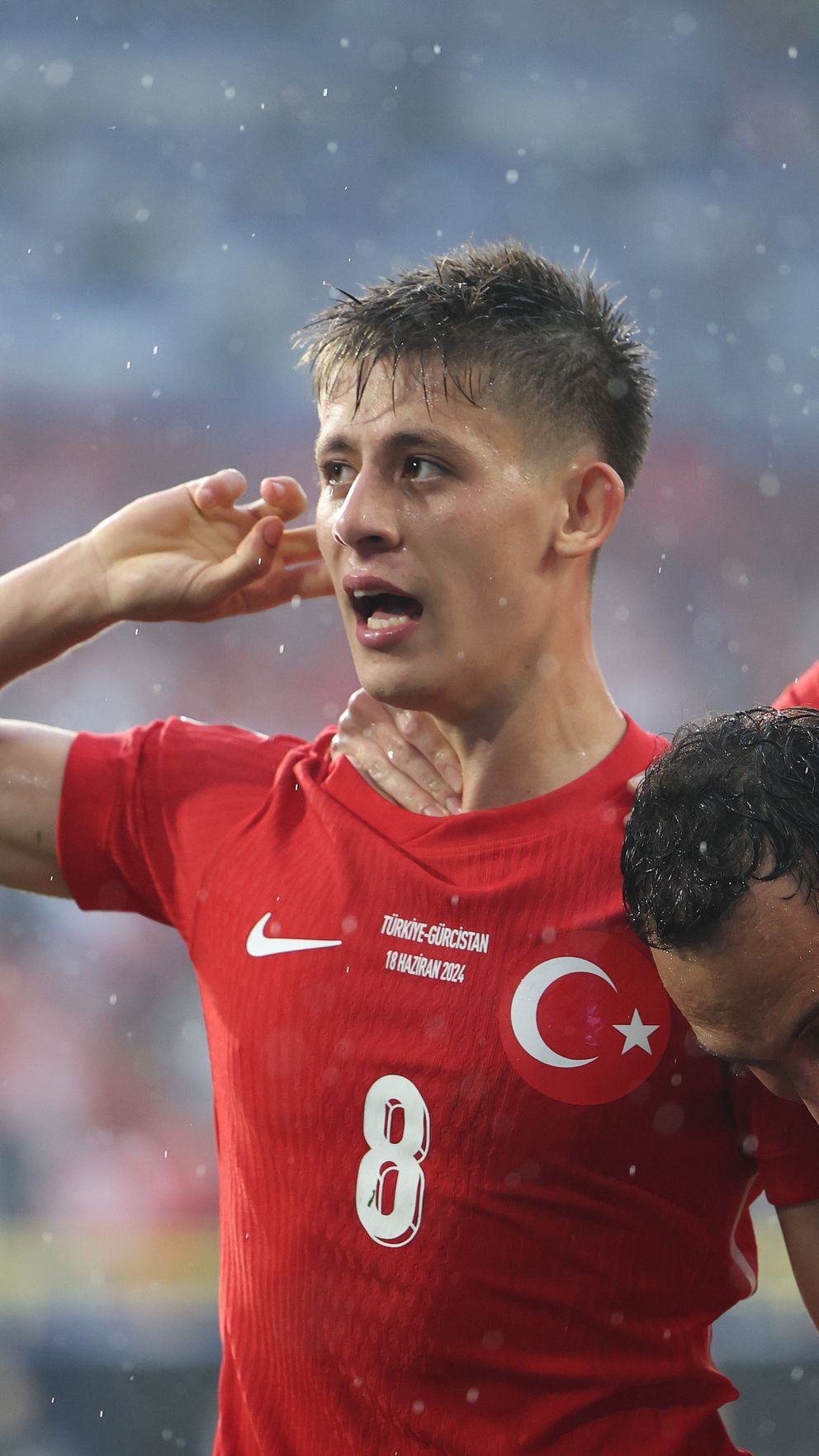 Turkiska spelare firar