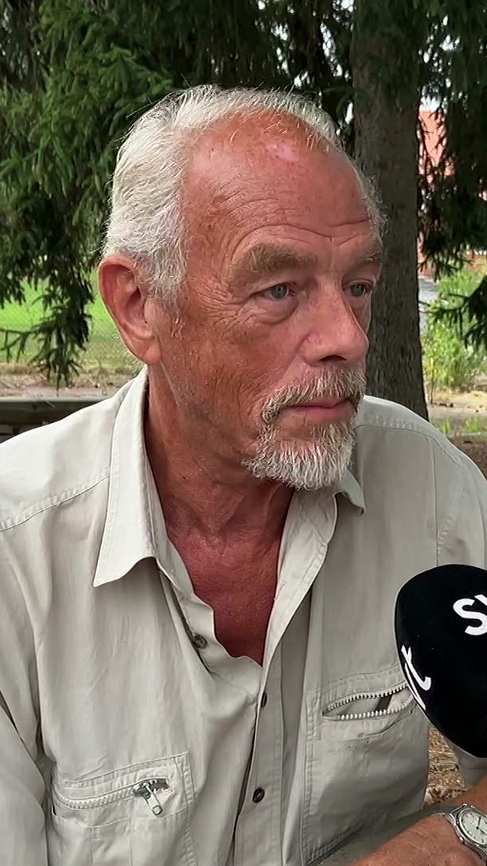 Stig Martinsson. Skogsägare. Skogsbranden 2014.