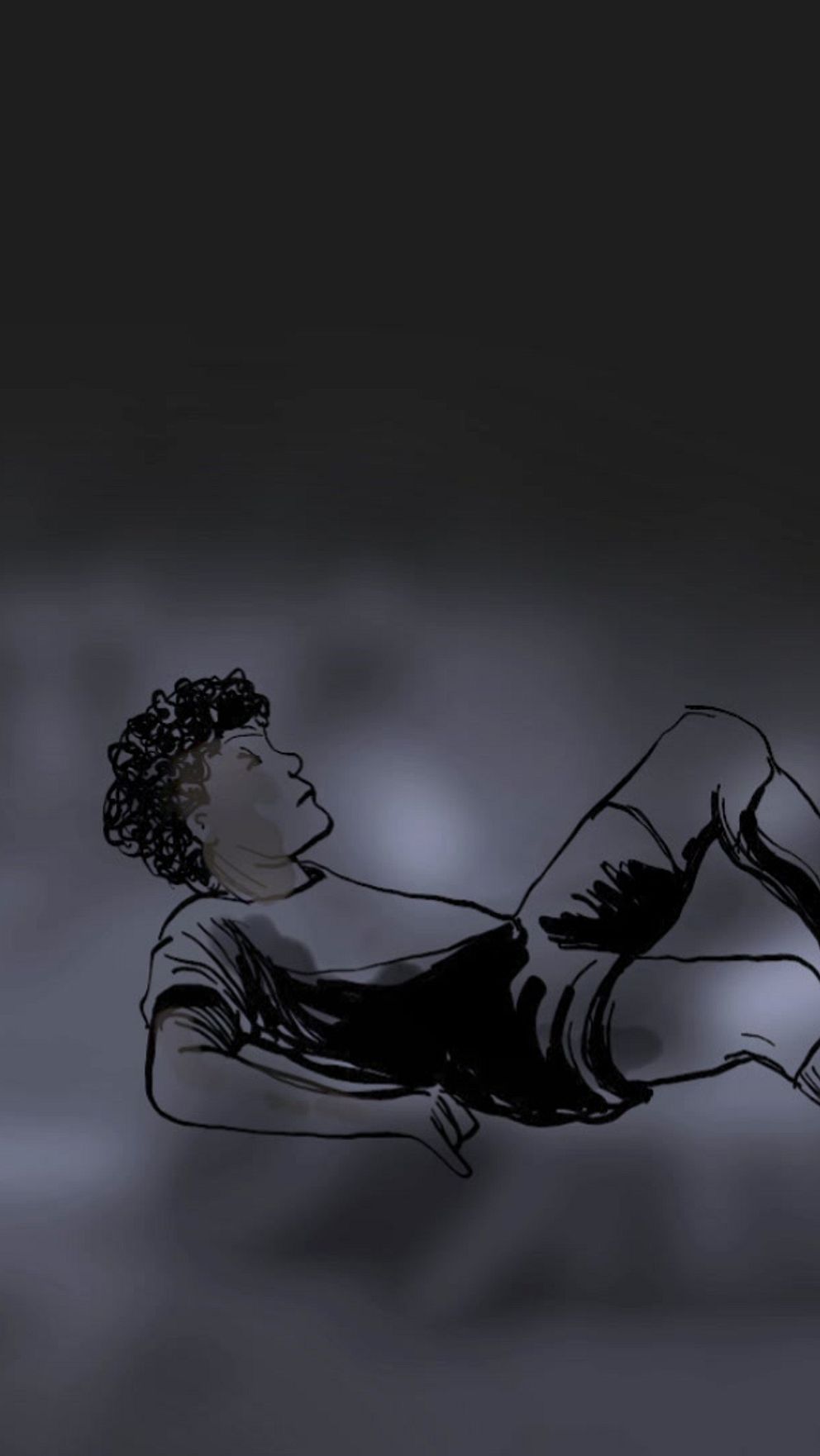 Illustration av en fotbollsspelare liggande på planen med smärta i benet.