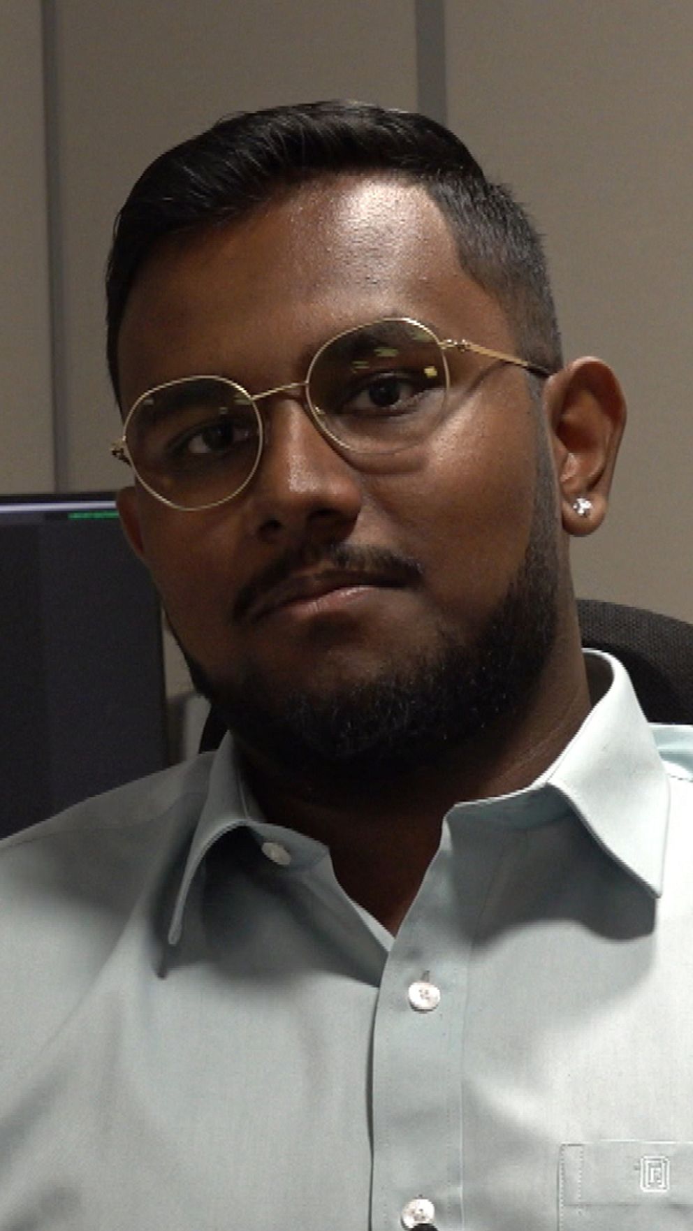 Shanker Prem på redaktionen i Sundsvall.