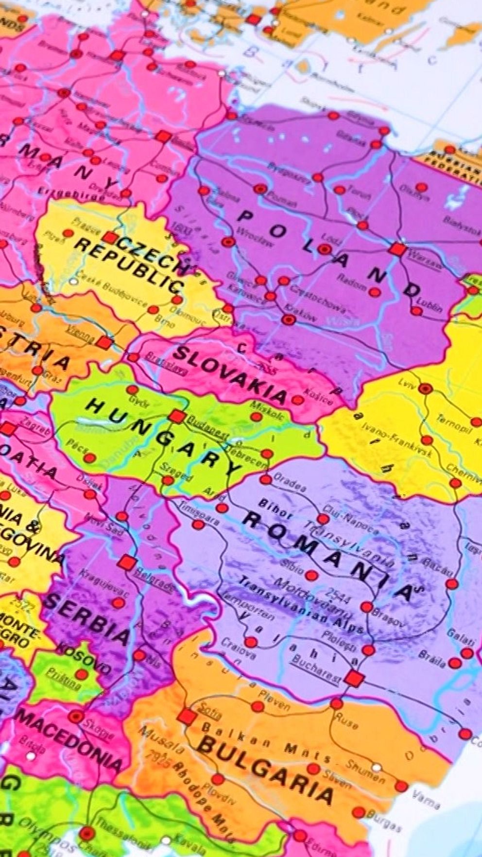 karta över europa
