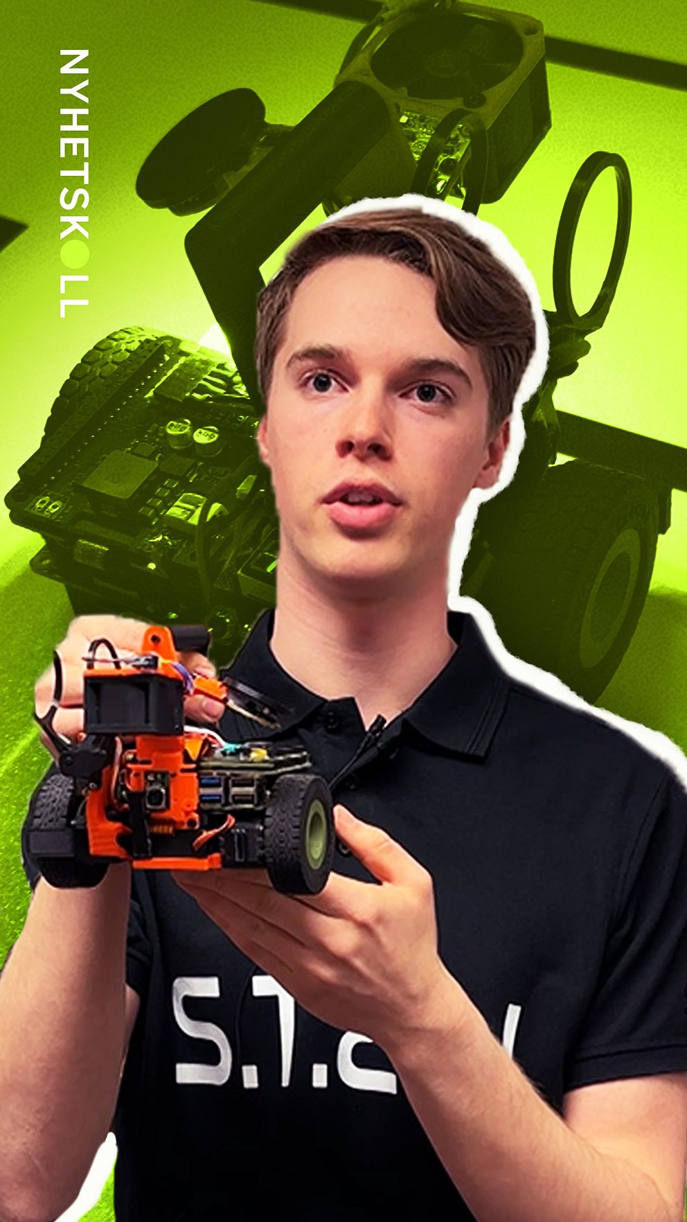 Ett gäng killar från Väggaskolan i Karlshamn ska åka till Brasilien och tävla i robot-VM.