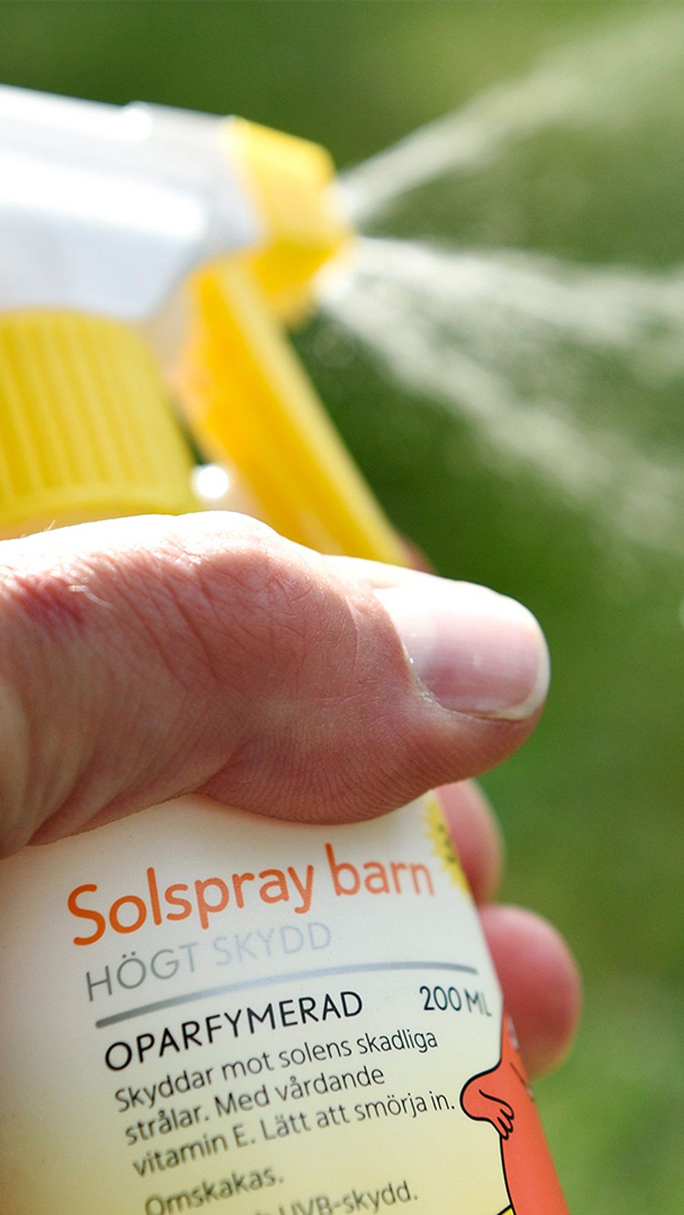 Solskydd i sprayform