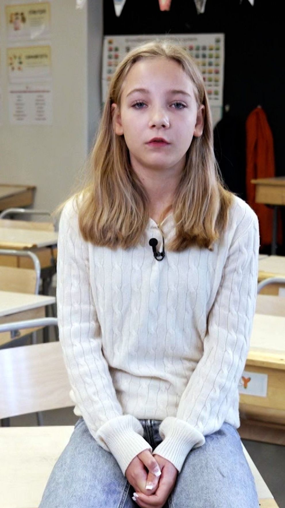 Barn om stök i klassrummet