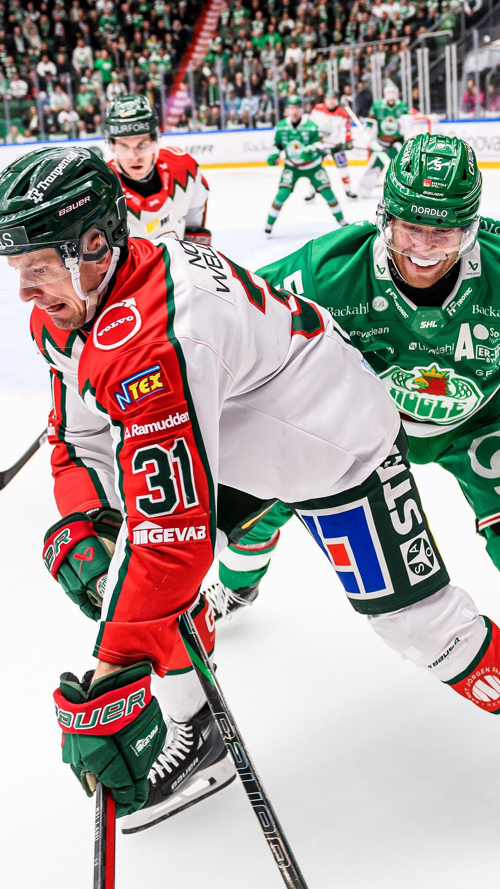 Se höjdpunkter från matchen mellan Rögle och Frölunda.