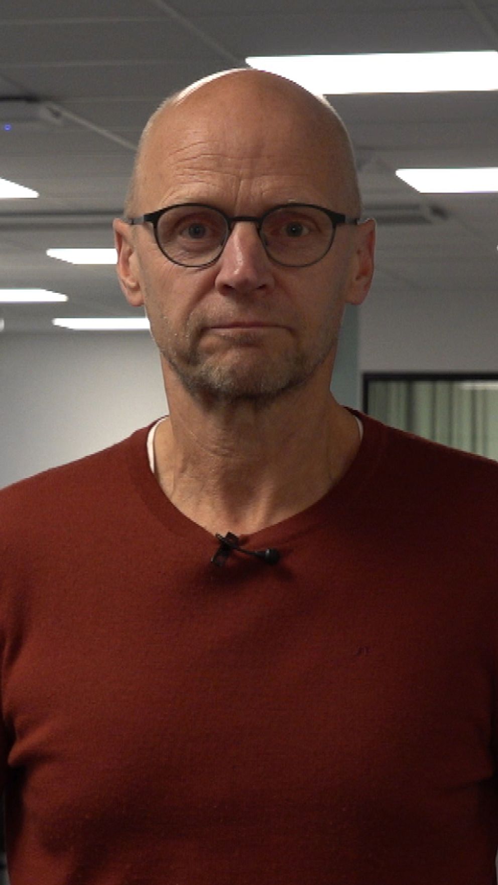 Fredrik Israelsson på redaktionen i Sundsvall.