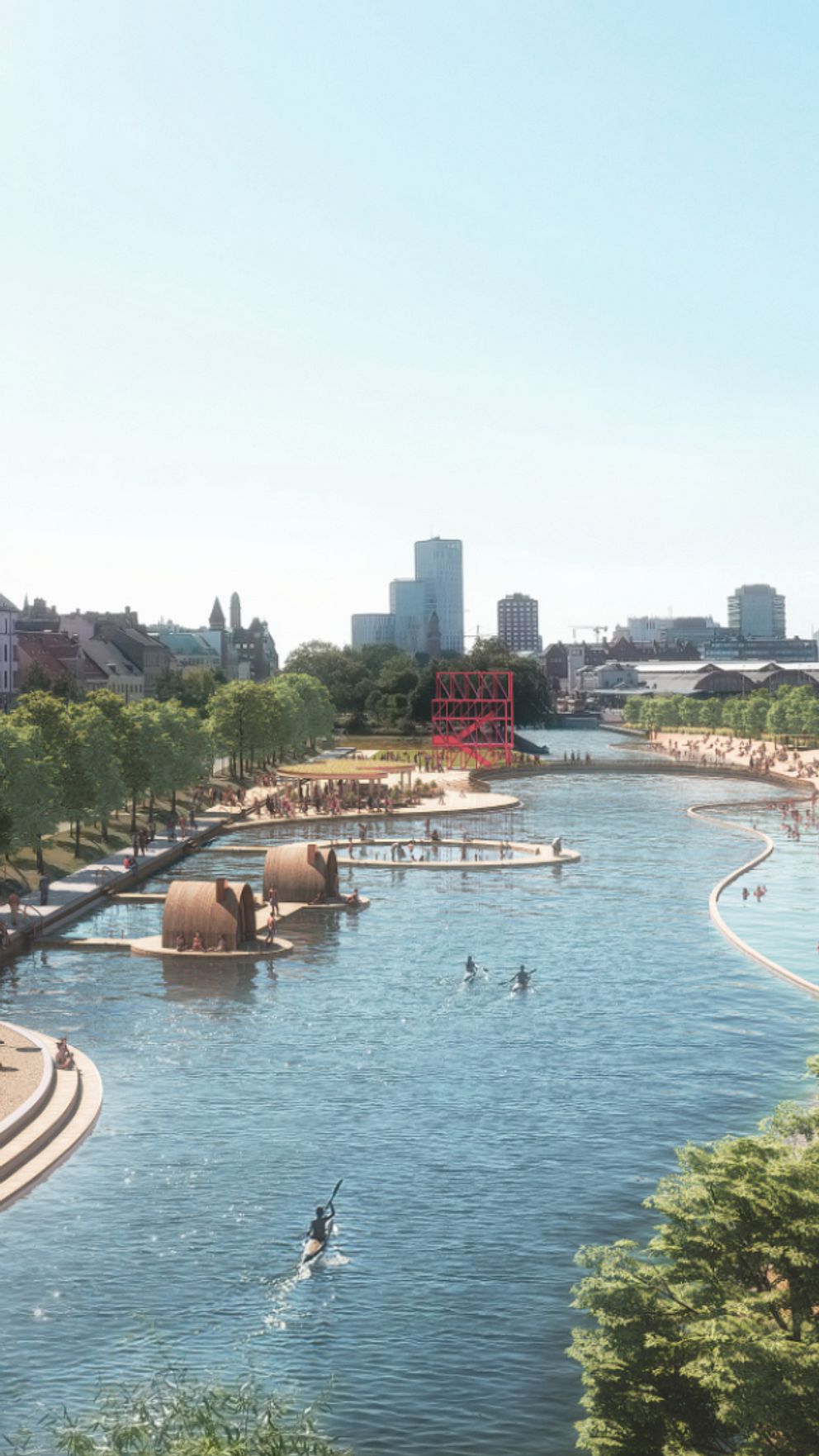 Visionsbild för Malmö stads kanalområden