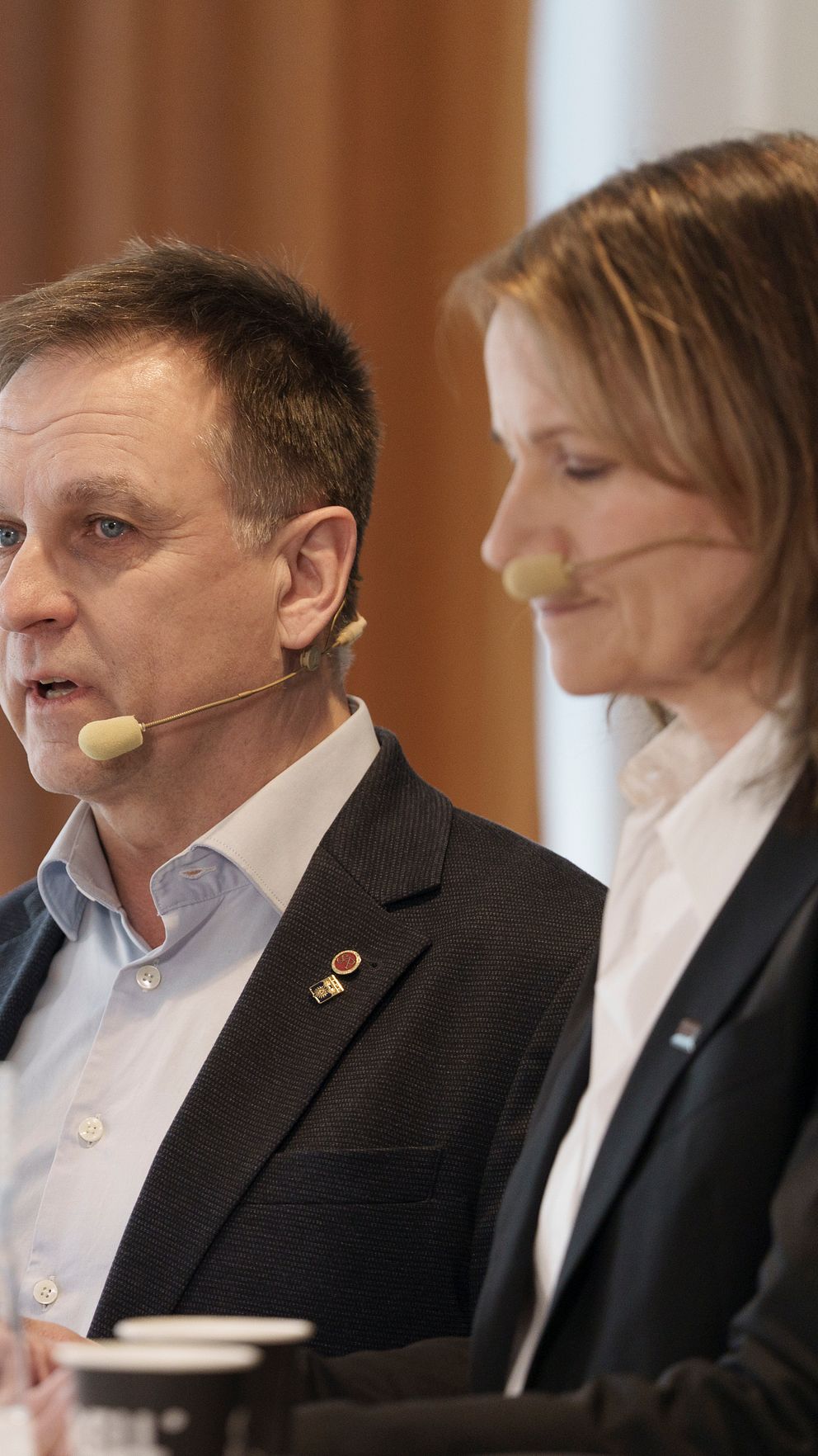 Kommunalrådet Lorents (S) och kommundirektör Kristina Sundin Jonsson