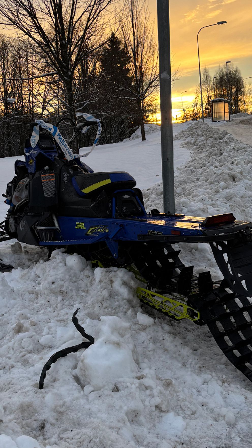 Trasig skoter.