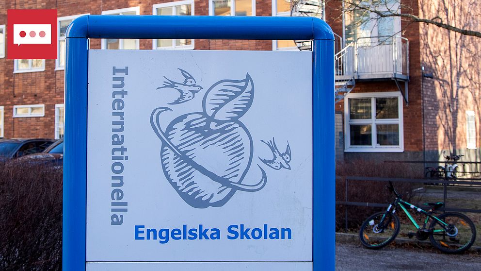 Engelska skolan skylt