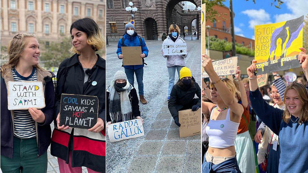 Filippa Paperin Torpvret och Claudia Kvarnborg har deltagit i över 100 skolstrejker för klimatet.