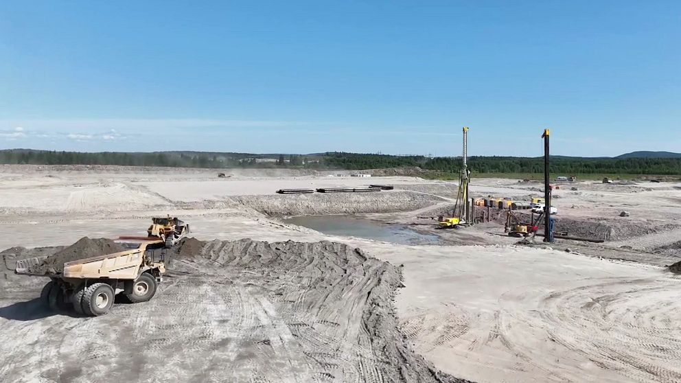 Markarbete pågår på platsen där H2 Green Steel bygger stålverket i Boden.